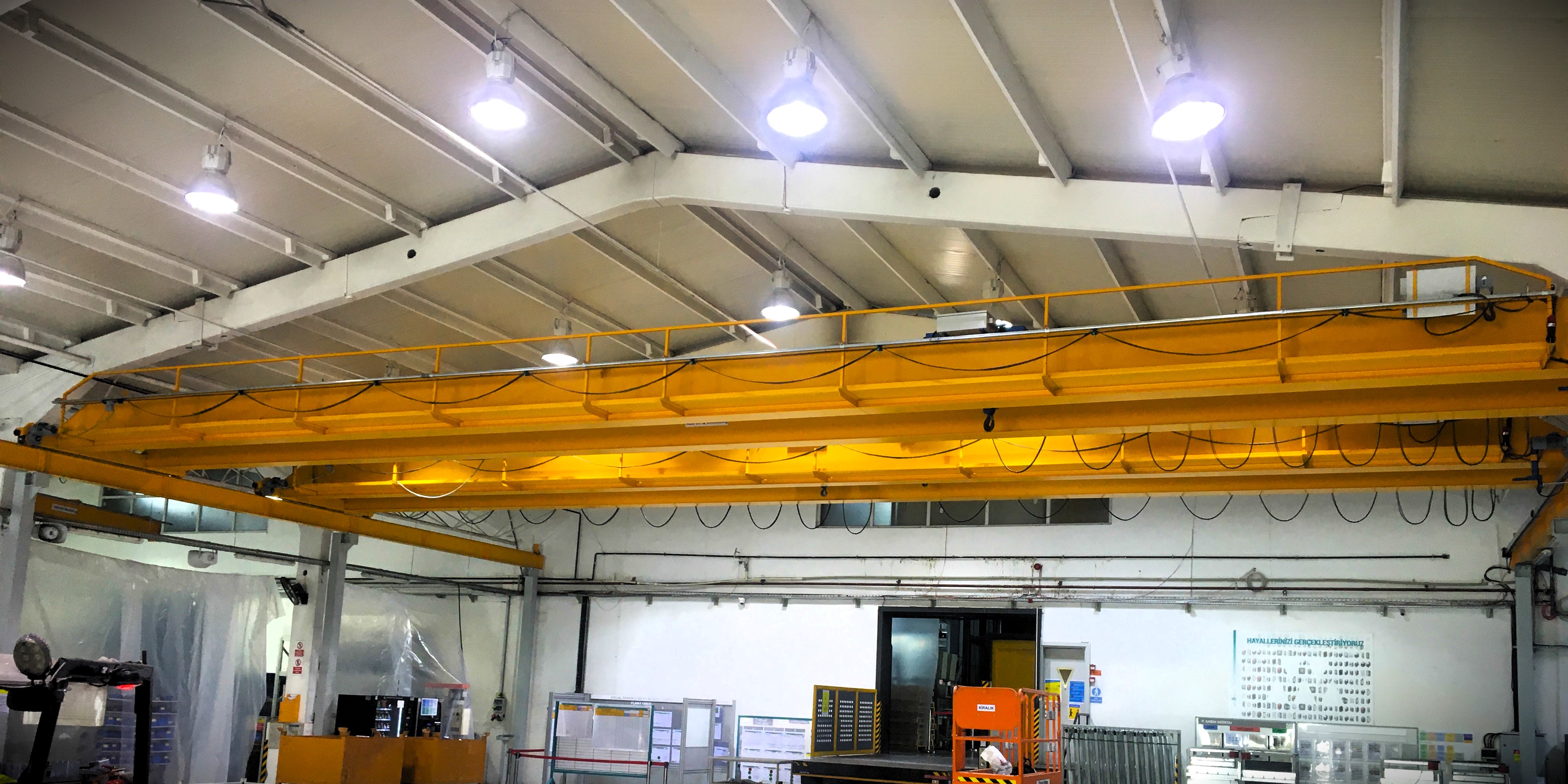 Çift Kiriş Gezer Köprü Tavan Vinci